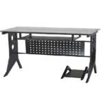 Computer Desk Black with Tempered Glass Top Xtech CT-1211