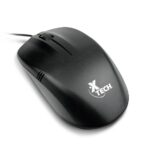 Xtech - Mouse - USB - Wired - All black - 3D 3-button XTM-205 - 1000dpi