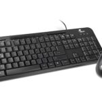 Xtech - Keyboard and mouse set - Wired - Spanish - USB - Black - Multimedia XTK-301S