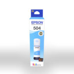 Epson 504 - 70 ml - cián - original - recarga de tinta - para EcoTank L4150, L4260, L6161, L6171, L6191, L6270