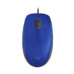 Logitech - Mouse - Wired - Blue - M110 Silent