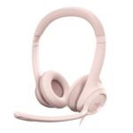 Logitech H390 Wired Headset for PC/Laptop, Rose - Auricular - en oreja - cableado - USB-A - rosa