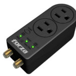 Forza Power Technologies - Automatic voltage regulator - Forza Voltage Protector FVP-0200C Coaxial 2 Out 110V US Plug