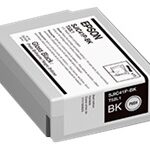 Epson SJIC41P-BK - Negro brillante - original - blíster con alarmas de RF/acústica - cartucho de tinta - para ColorWorks CW-C4000, CW-C4000E (BK)