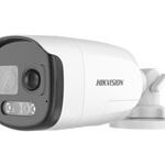Hikvision Turbo HD IOT Series DS-2CE12DF3T-PIRXOS - Cámara de videovigilancia - bala - a prueba de polvo / impermeable - color (Día y noche) - 2 MP - 1920 x 1080 - 1080p - montaje M12 - focal fijado - audio - TVI - DC 12 V