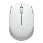 Logitech M170 Wireless Mouse, Ambidextrous, Off-white - Ratón - diestro y zurdo - óptico - 3 botones - inalámbrico - 2.4 GHz - receptor inalámbrico USB - blanco hueso
