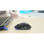 Logitech Wireless Combo MK345 - Juego de teclado y ratón - inalámbrico - 2.4 GHz - QWERTY - español - negro, azul