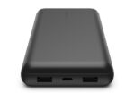 Belkin - Cargador portátil - 20000 mAh - 15 vatios - 3 A - 3 conectores de salida (24 pin USB-C, 2 x USB) - en el cable: USB-C - negro - Imagen 4