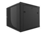 Nexxt Solutions - Rack armario - instalable en pared - RAL 9005, negro barniz - 9U - 19" - Imagen 4