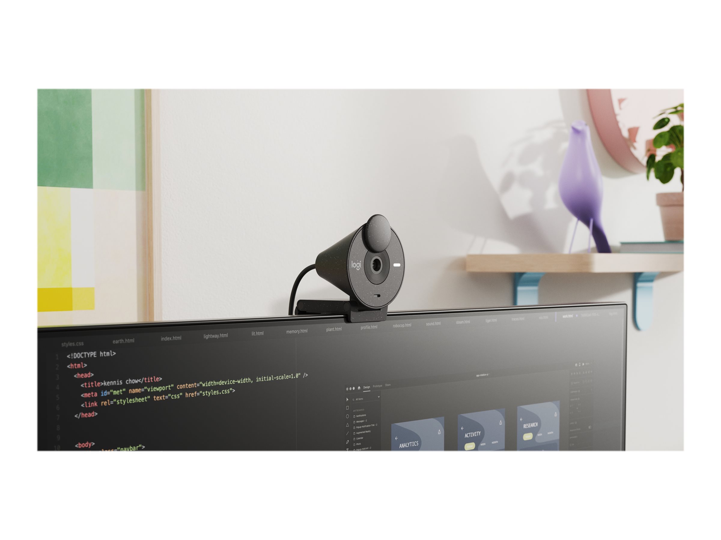 06CQRWXD4PZNSRAASMT3E4HGTG.jpg Logitech BRIO 300 - Webcam - color - 2 MP - 1920 x 1080 - 1080p, 720p - audio - USB-C - Imagen 1