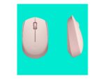 Logitech M170 Wireless Mouse, Ambidextrous, Rose - Ratón - diestro y zurdo - óptico - 3 botones - inalámbrico - 2.4 GHz - receptor inalámbrico USB - rosa - Imagen 7
