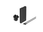 Belkin - Cargador portátil - 20000 mAh - 15 vatios - 3 A - 3 conectores de salida (24 pin USB-C, 2 x USB) - en el cable: USB-C - negro - Imagen 12