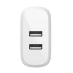 Belkin - Cargador de pared - 24 vatios - 4.8 A - 2 conectores de salida (2 x USB) - en el cable: USB-C